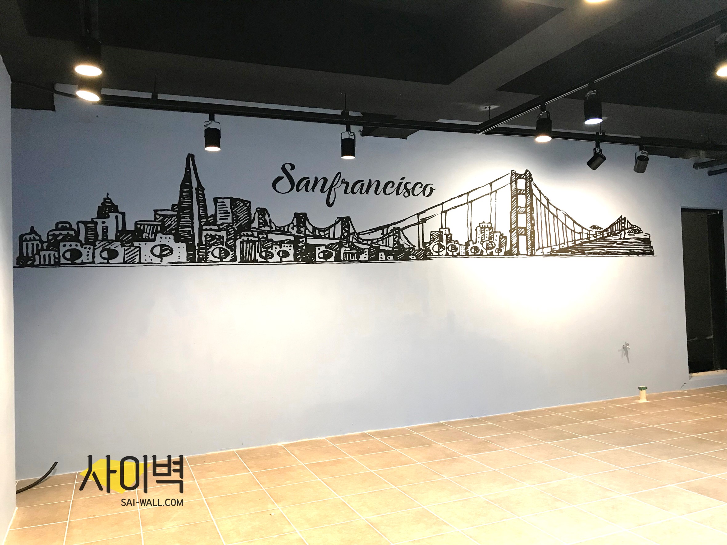 비엔에스케이 인테리어 벽화 시공 사진 2